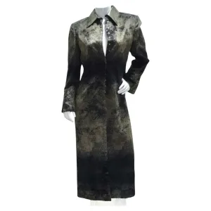 Gianfranco Ferre 1980s Silk Velour Duster Jacket