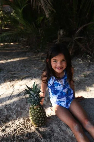Girls One Piece, Mia Swimsuit in OCEAN Blue