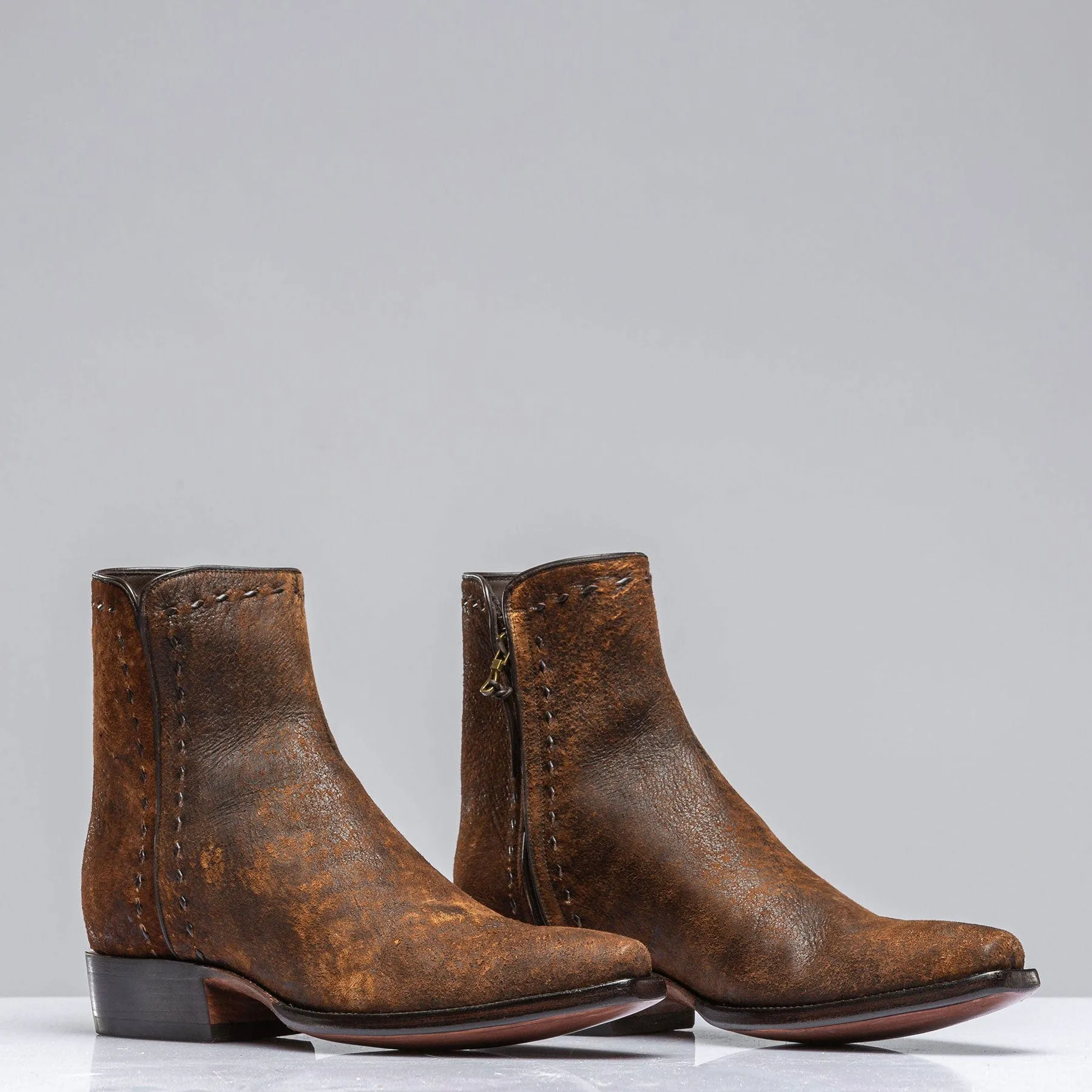 Goat Suede Zorro in Dark Camel