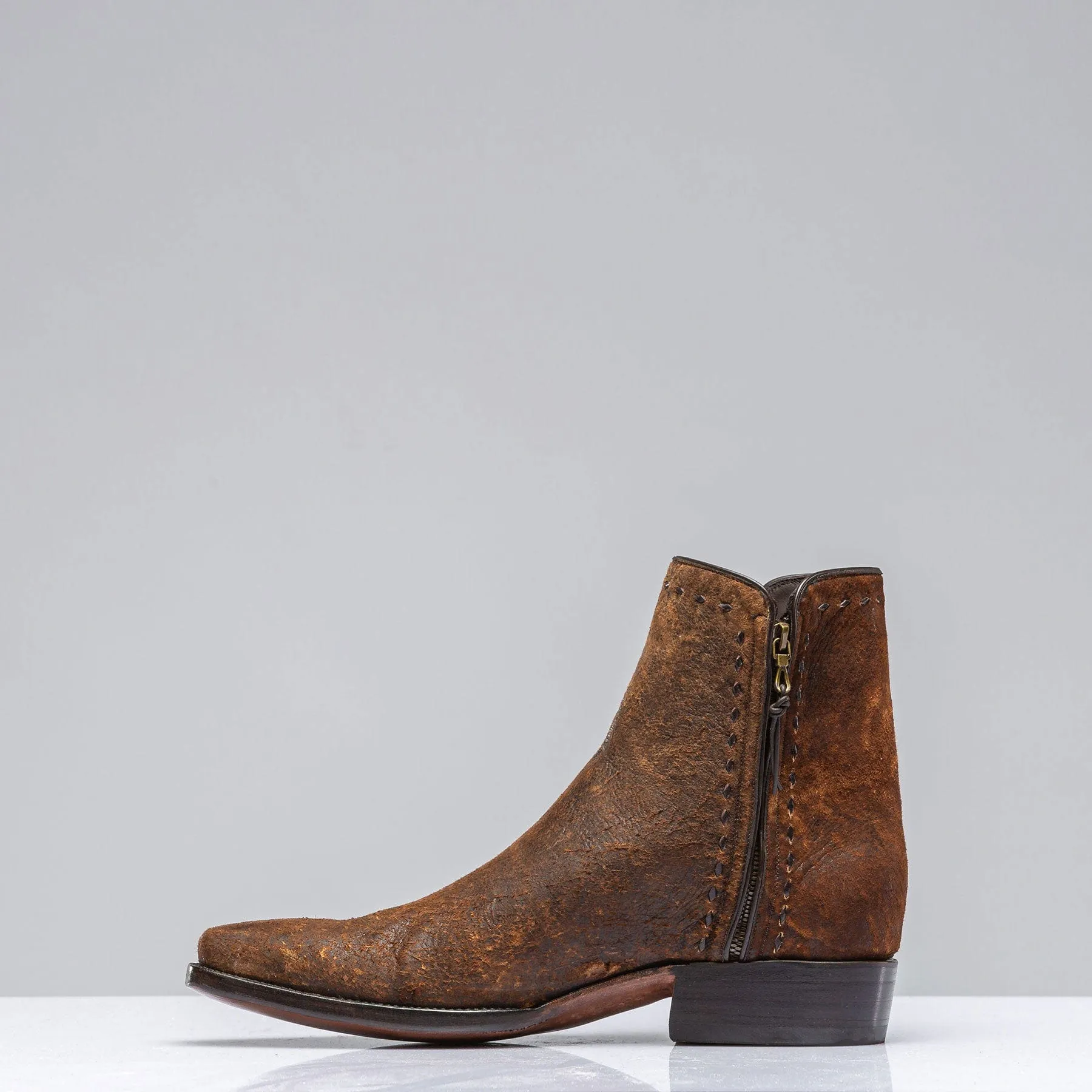 Goat Suede Zorro in Dark Camel
