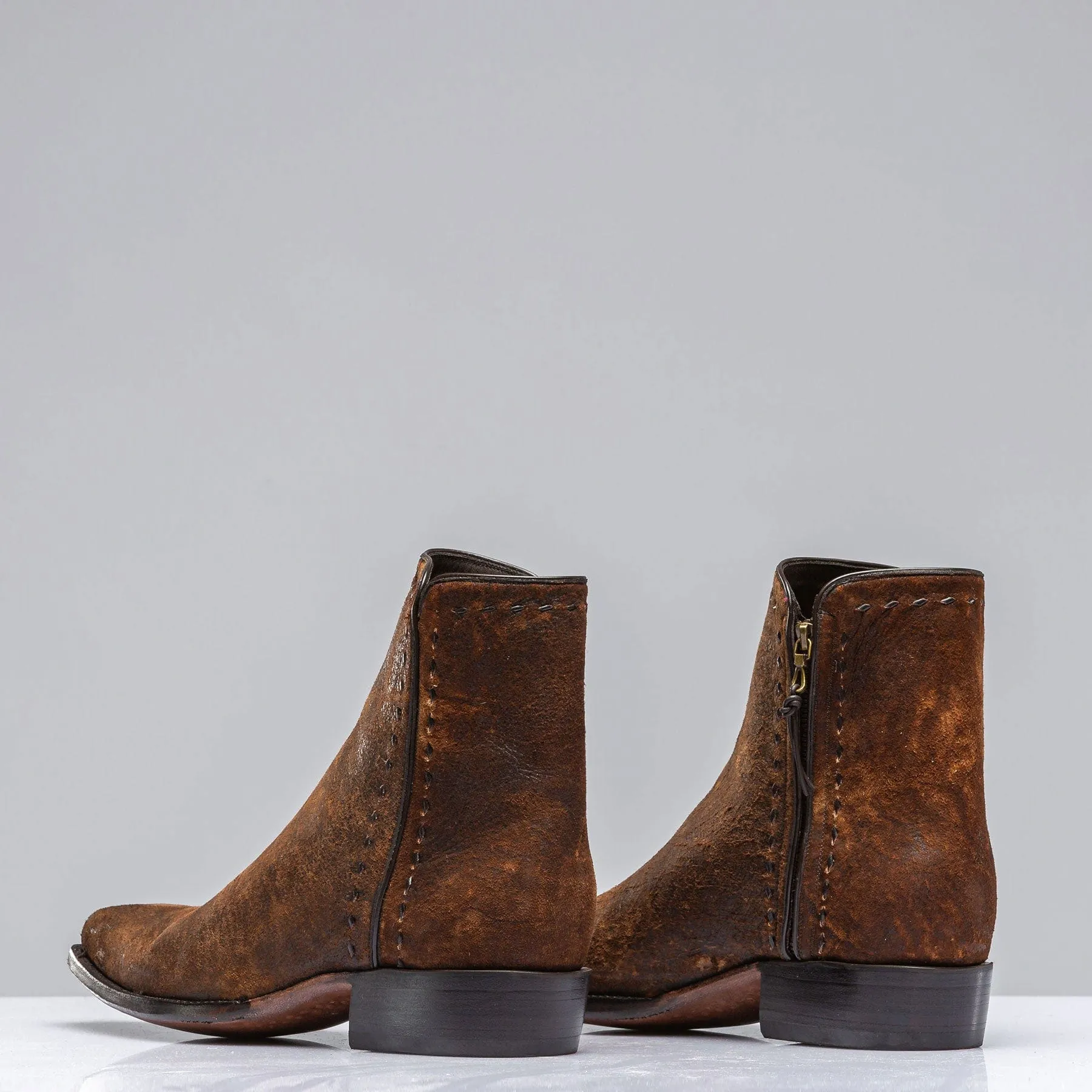 Goat Suede Zorro in Dark Camel
