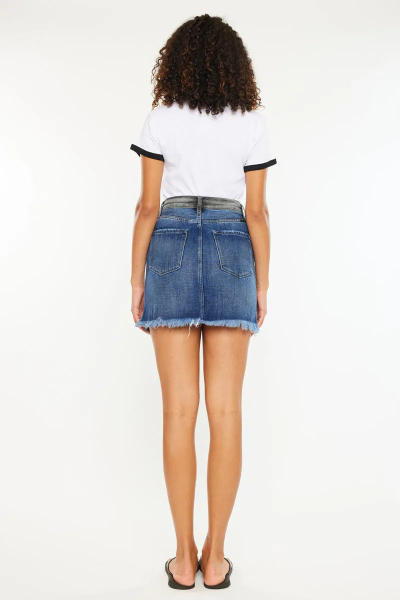 Grace Color Block Mini Skirt