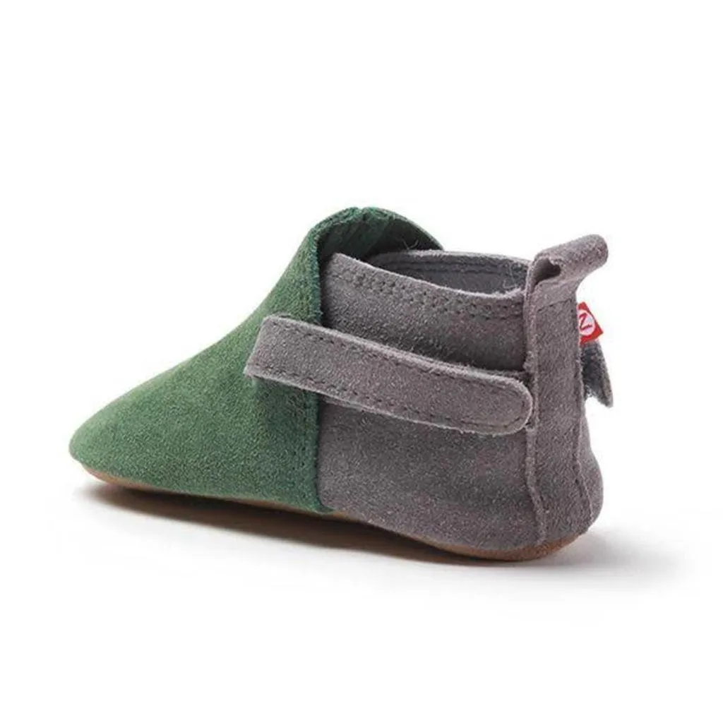 Green Leather Bootie