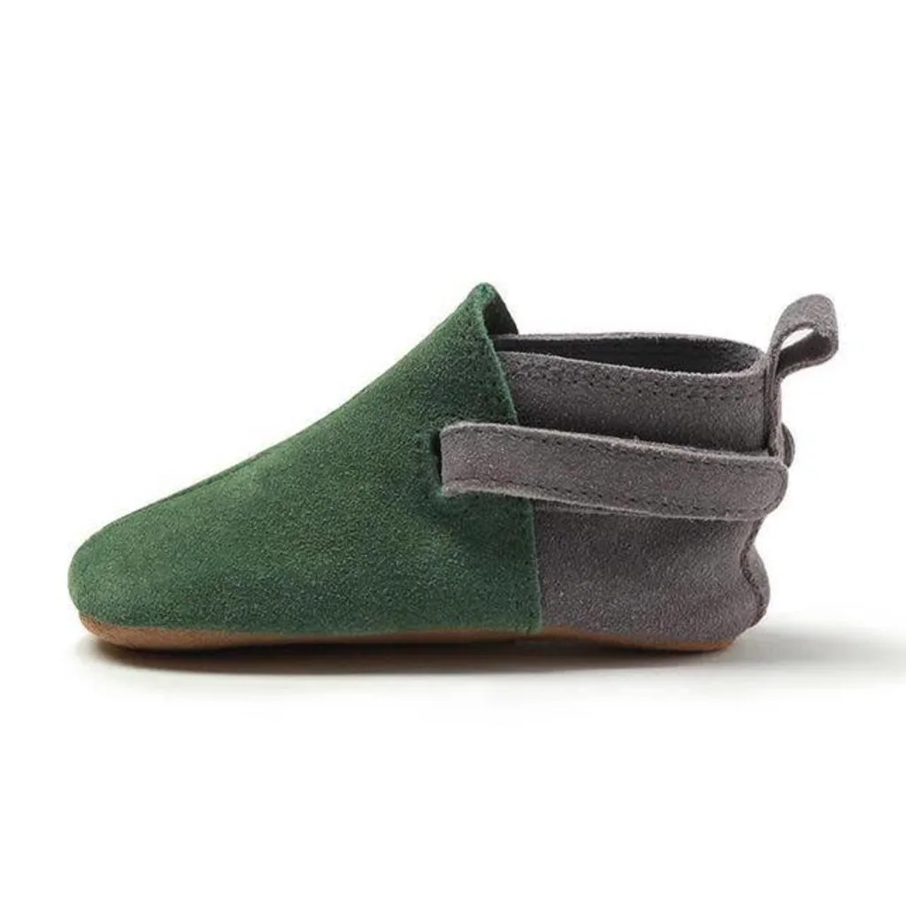 Green Leather Bootie