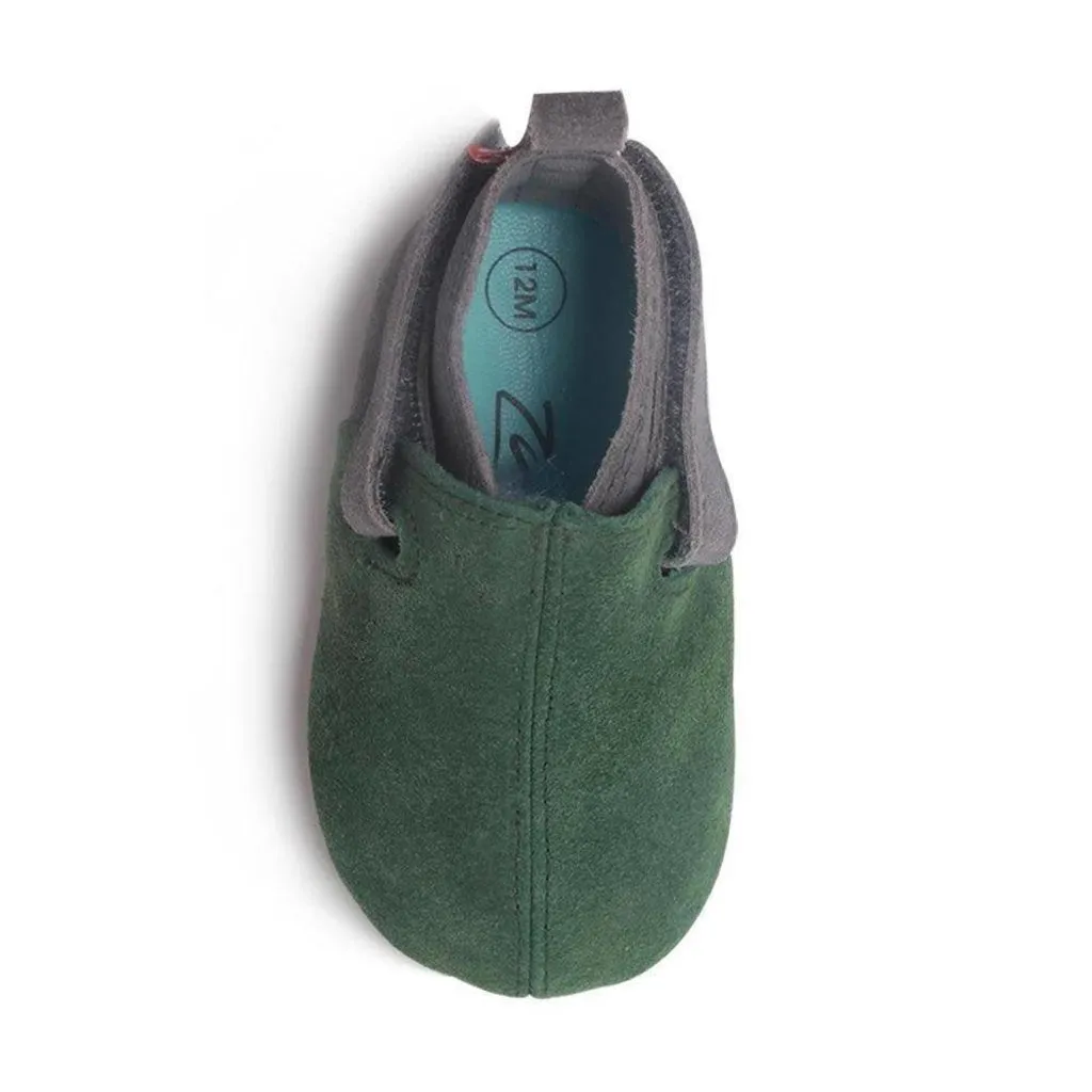Green Leather Bootie