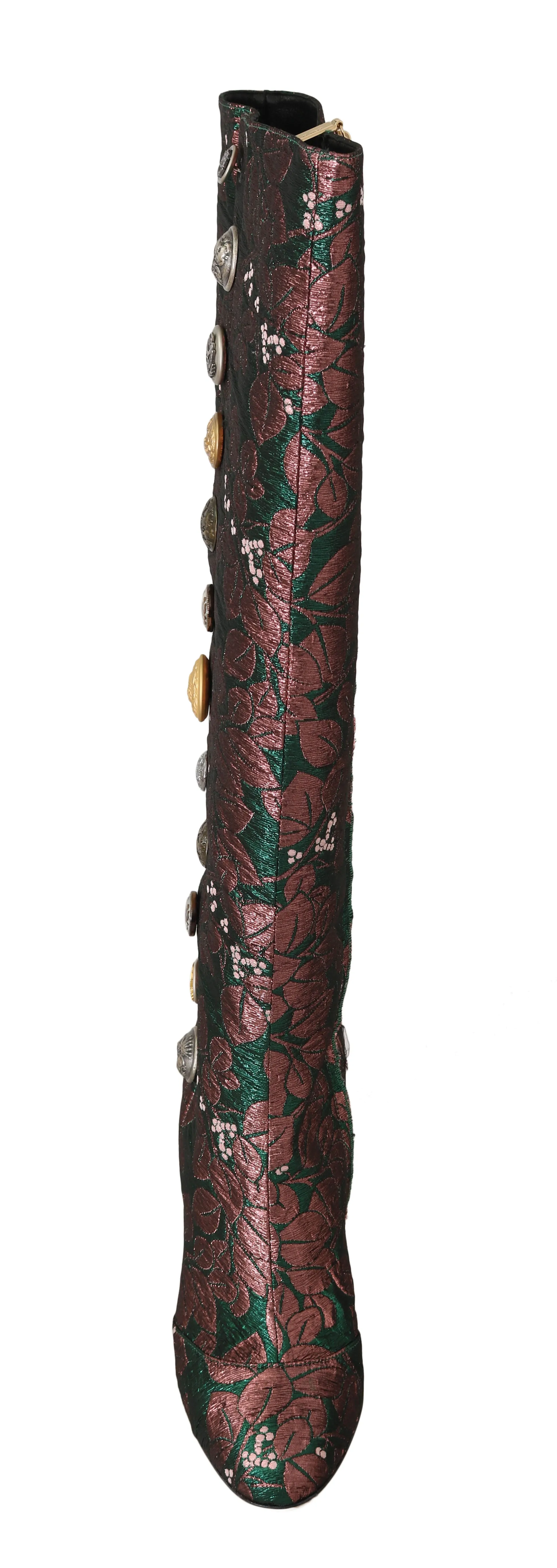 Green Pink Jacquard DG Logo Boots
