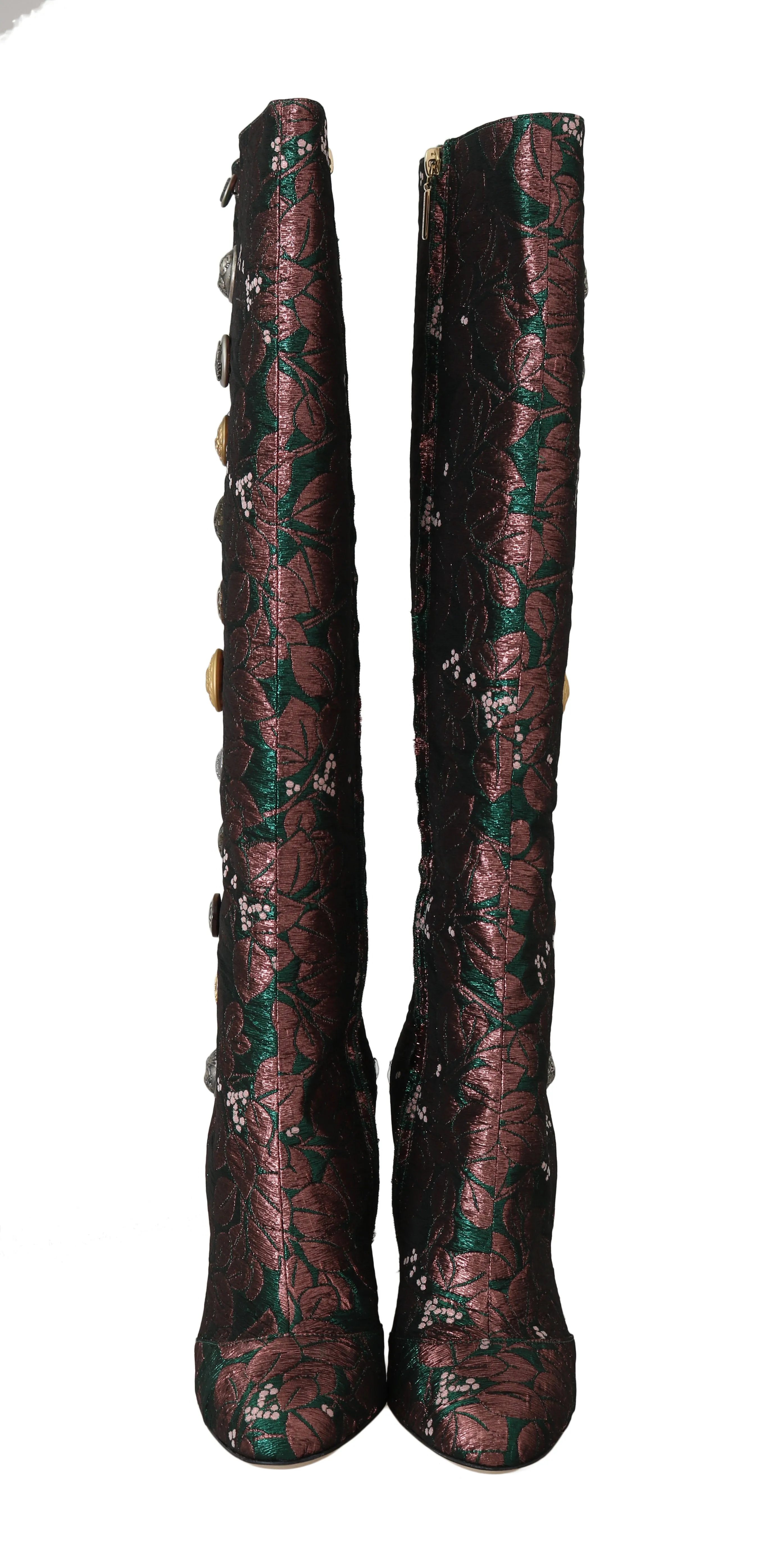 Green Pink Jacquard DG Logo Boots