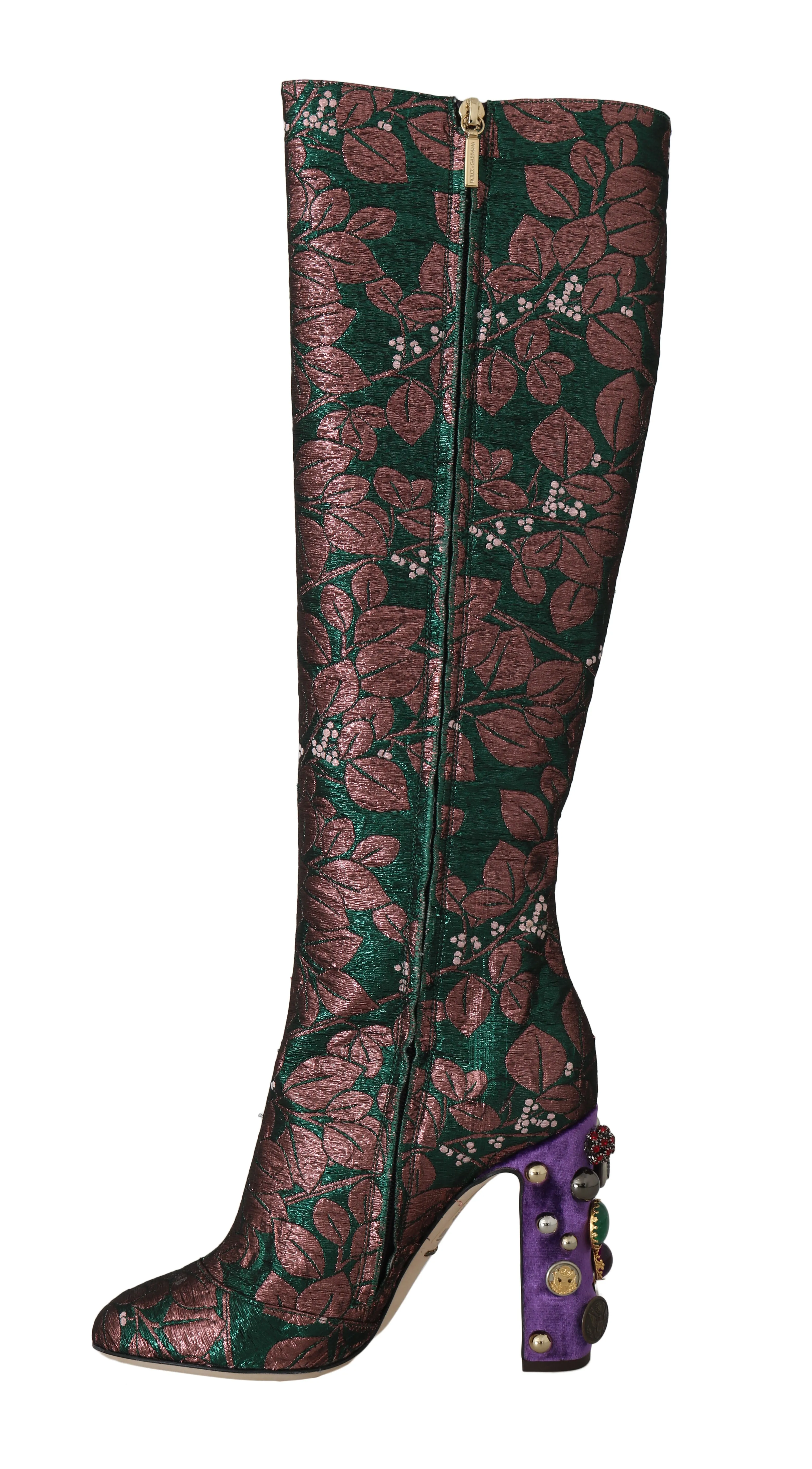 Green Pink Jacquard DG Logo Boots