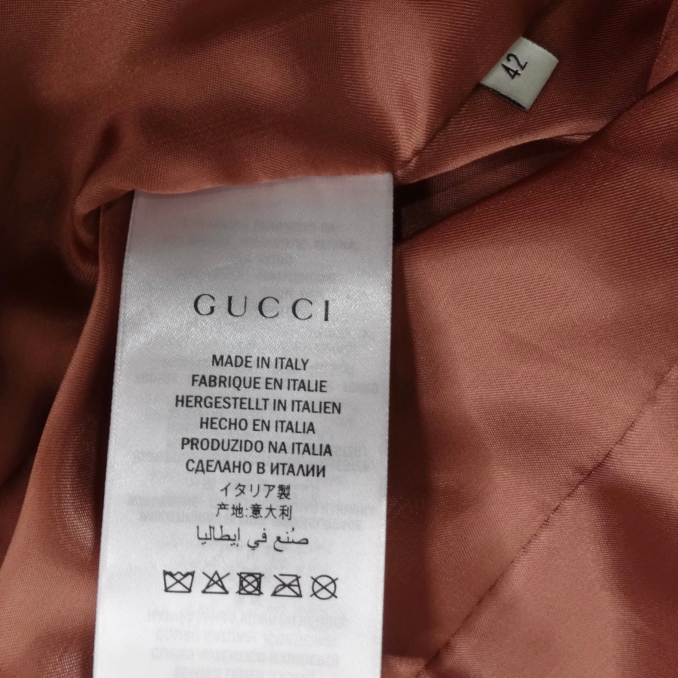 Gucci Black Leather Pearl Logo Moto Jacket