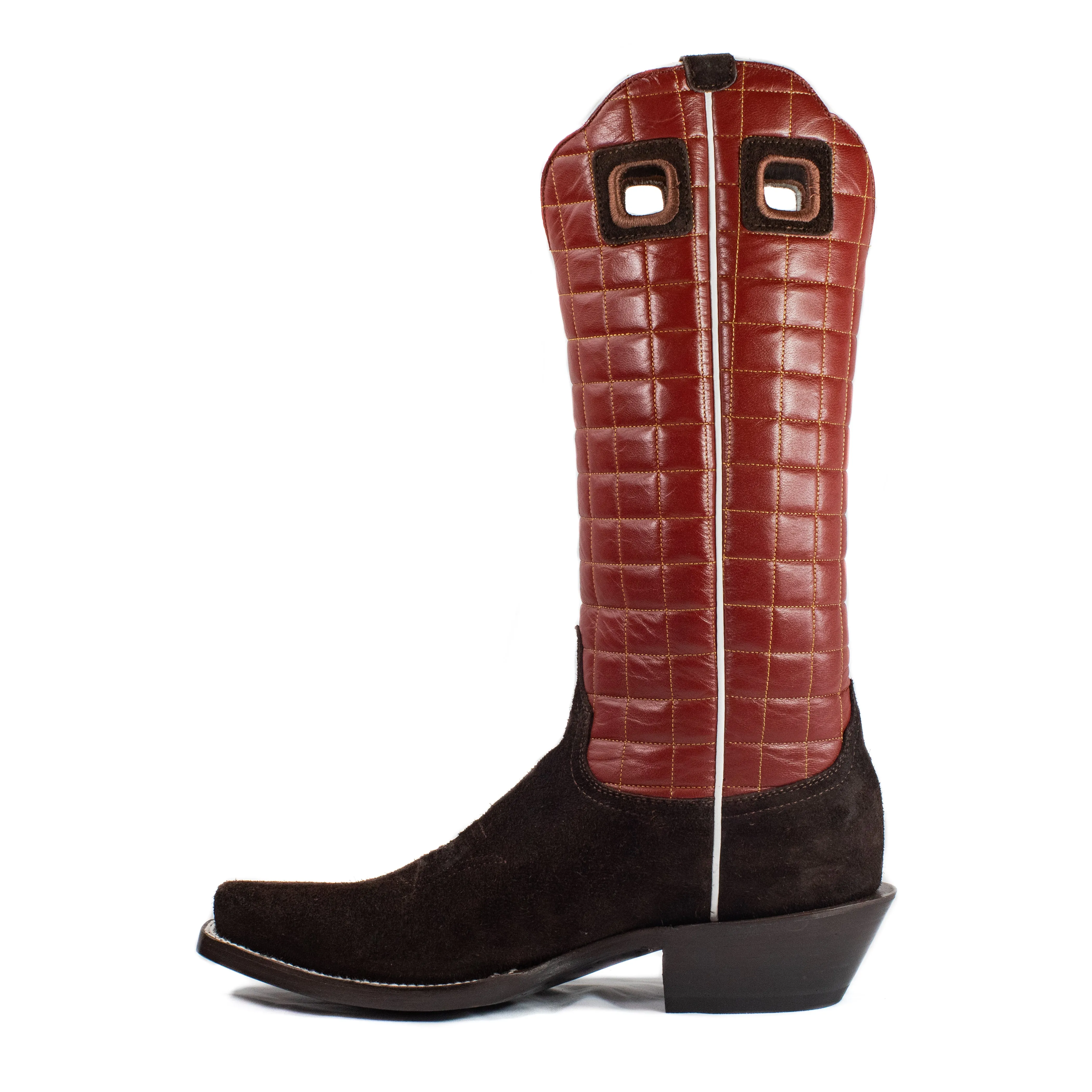 Gus - Cutter Toe - Chocolate & Red
