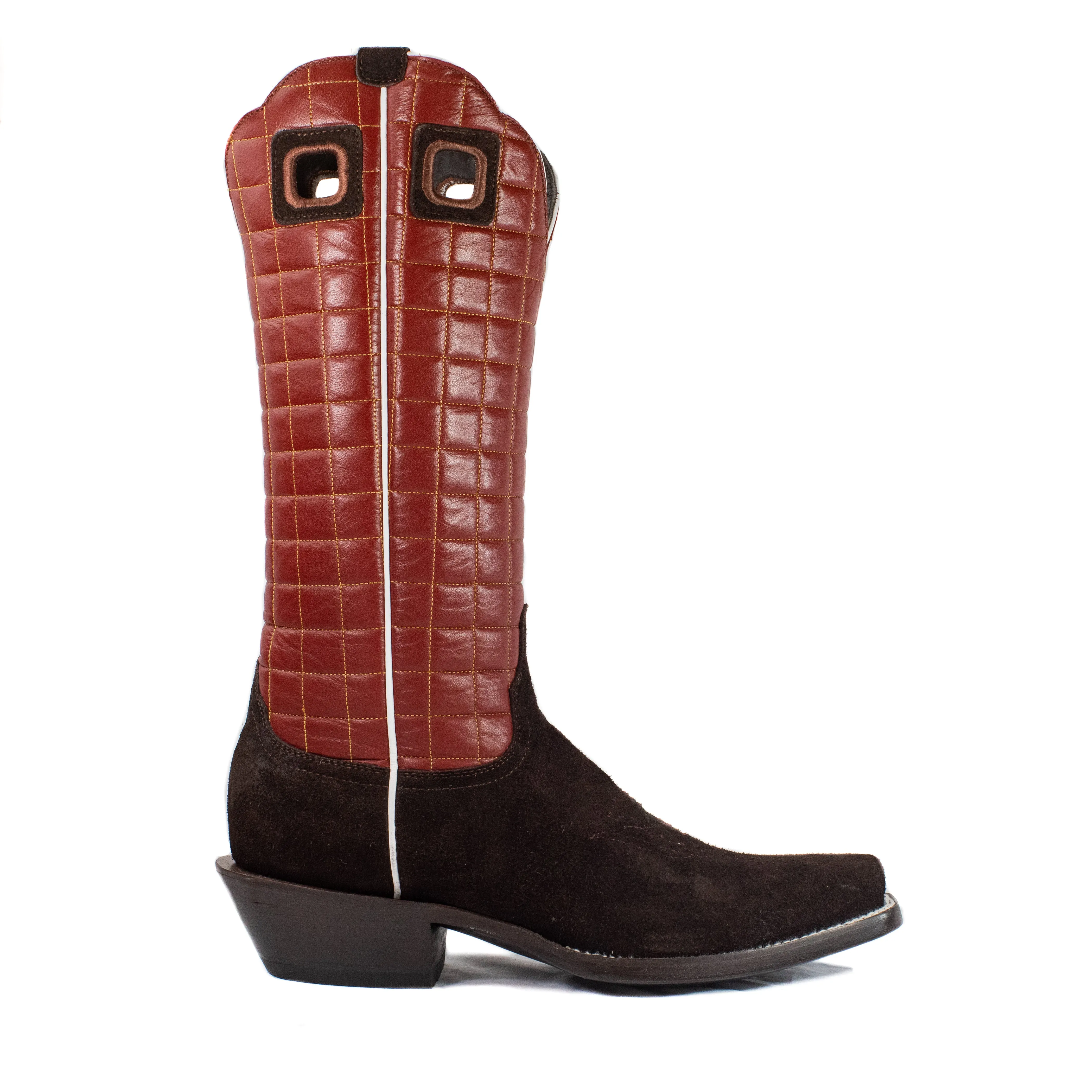 Gus - Cutter Toe - Chocolate & Red