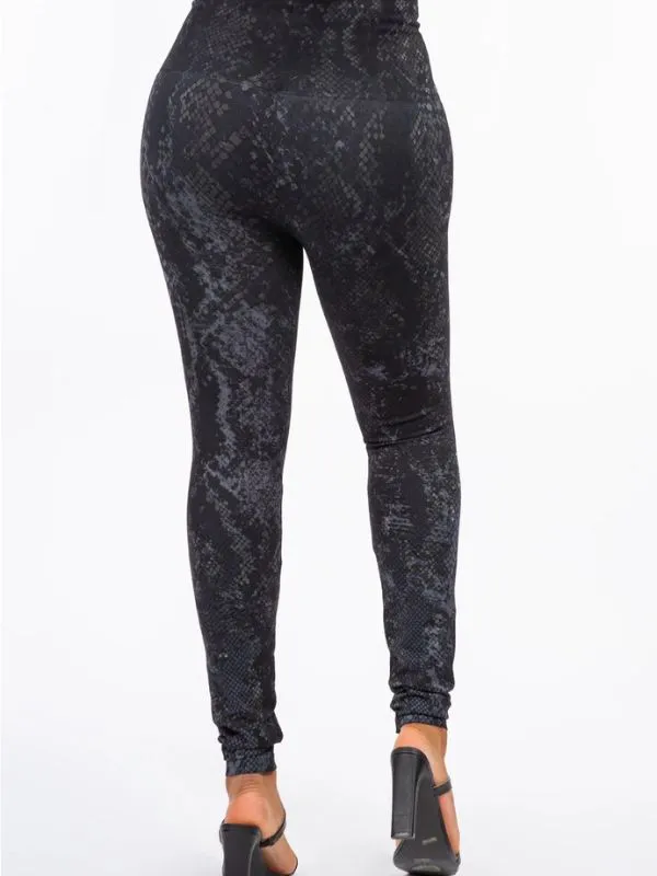 Havyn Euphoric Snakeskin Sublimation Print M.Rena High Waist Leggings