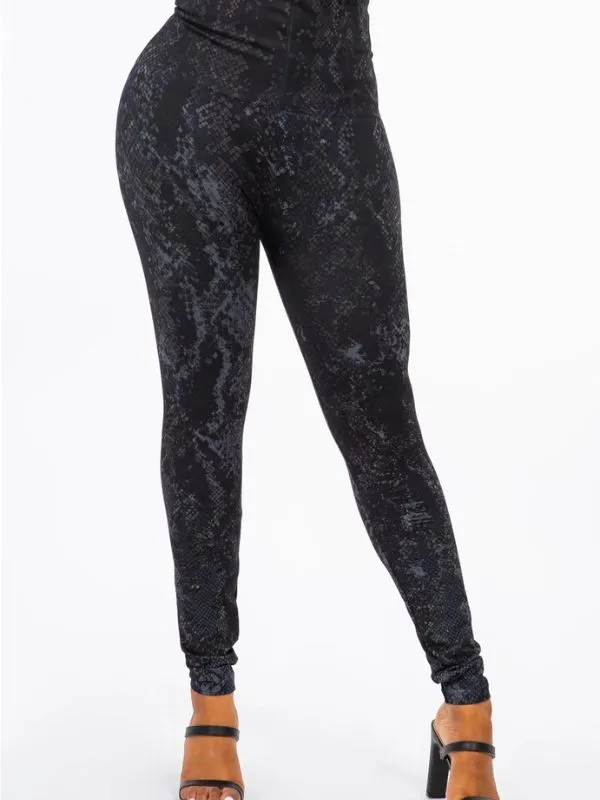 Havyn Euphoric Snakeskin Sublimation Print M.Rena High Waist Leggings