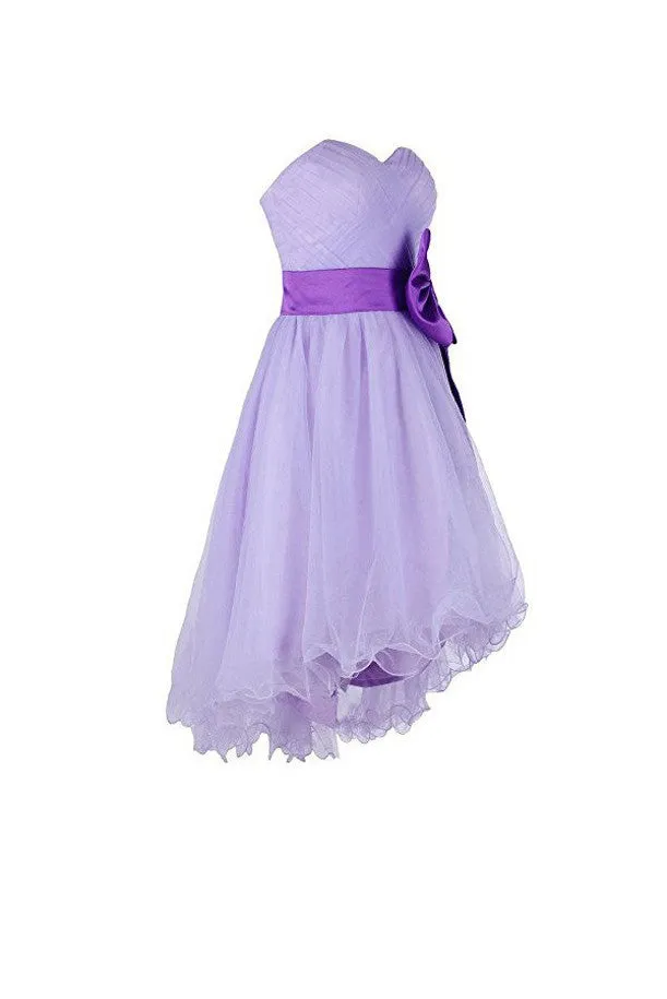 High low Homecoming Dresses, Short Prom Dresses, Tulle Homecoming Dresses, SH70