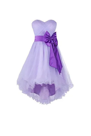 High low Homecoming Dresses, Short Prom Dresses, Tulle Homecoming Dresses, SH70