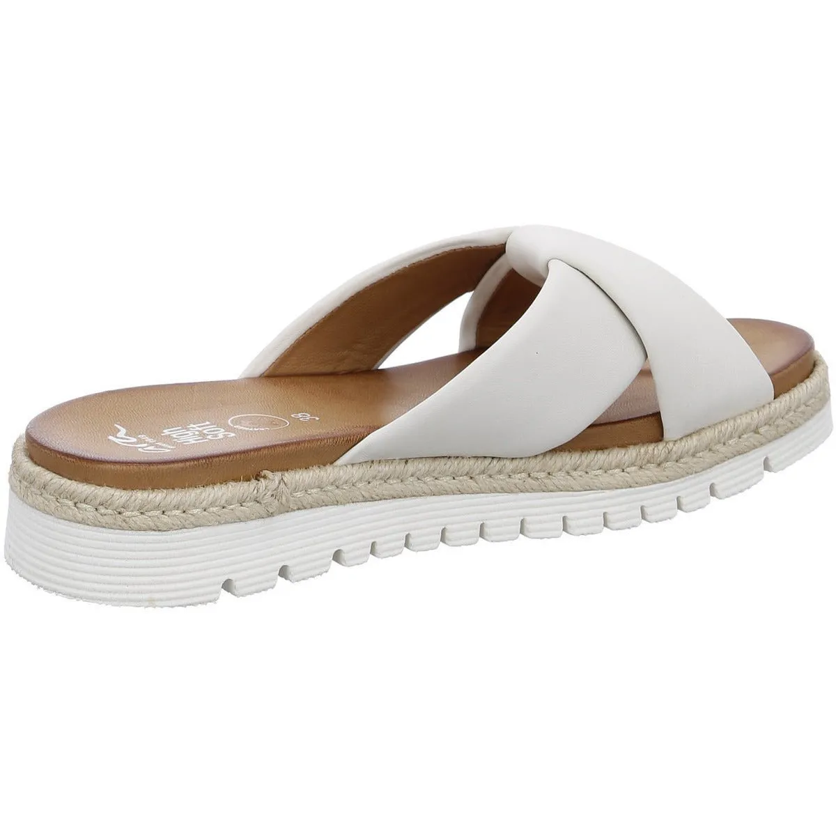 'Jamaika' women's slide sandal - off white