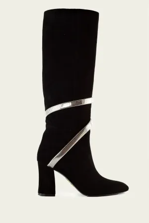 Juniper Suede Boots 80 in Black