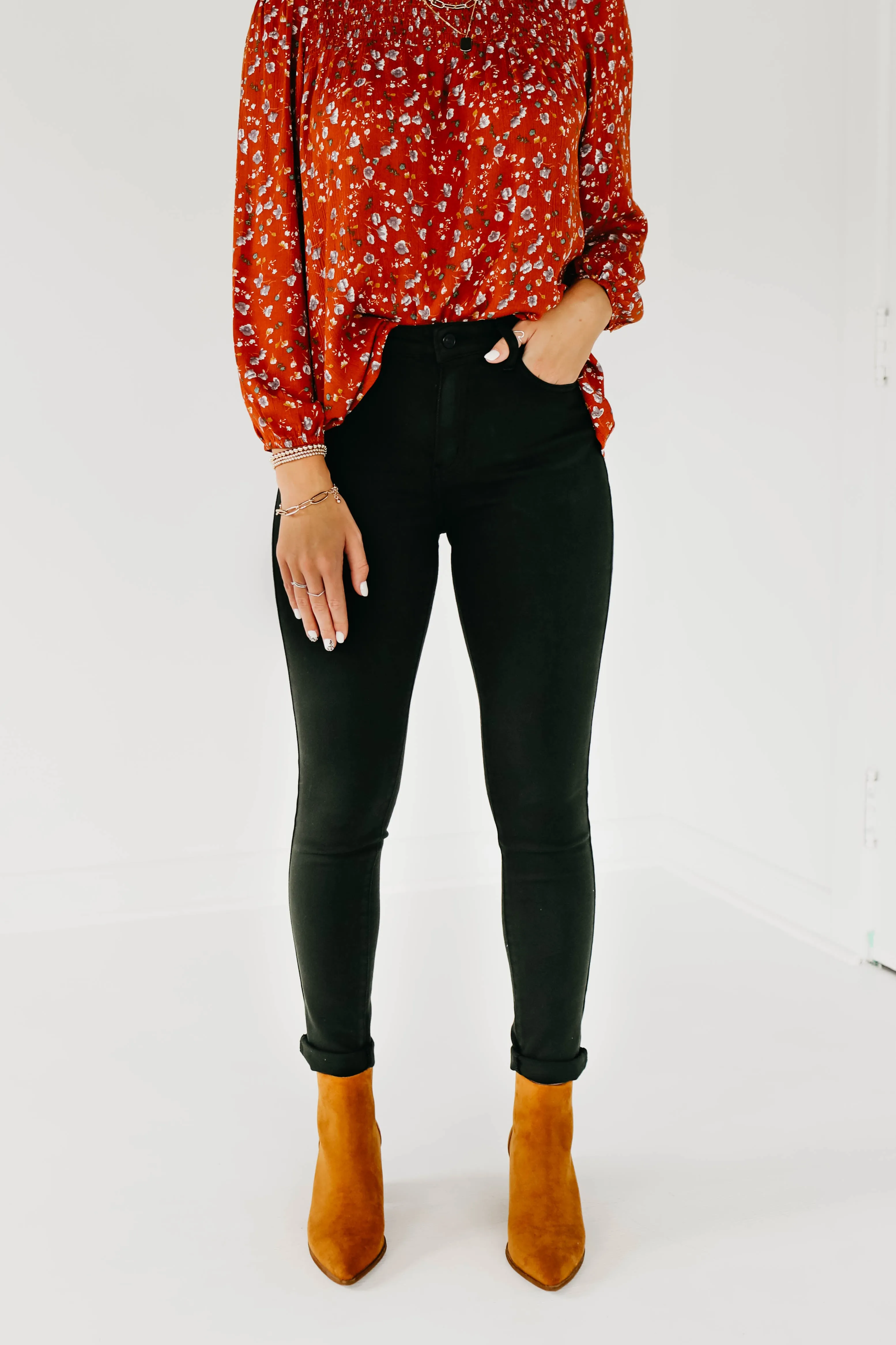 Kan Can Gemma 10 Inch High Rise Skinny - KC7249 Dark Olive