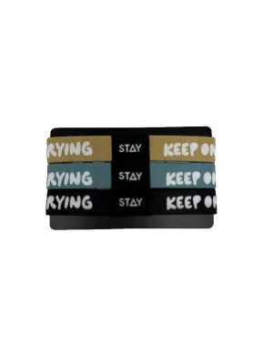Keep On Trying Elastic Bracelet Pack