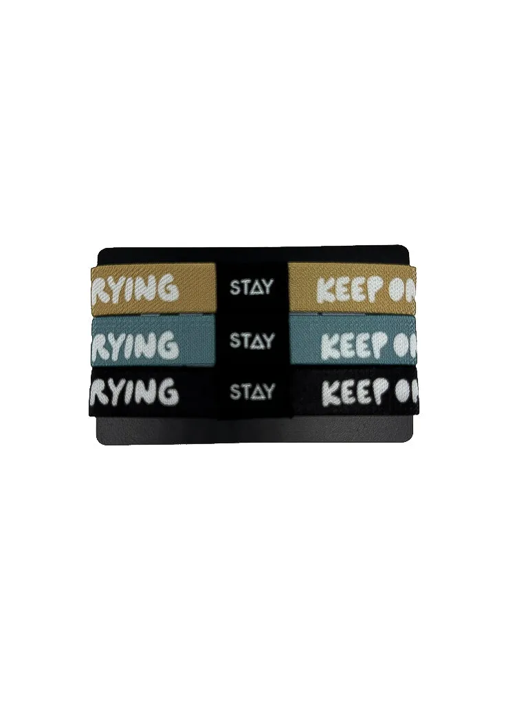 Keep On Trying Elastic Bracelet Pack