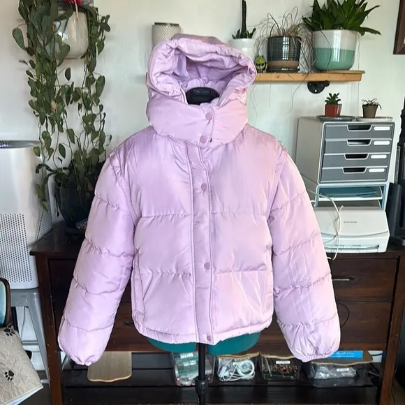 Kids Lilac Puffer Jacket