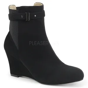 KIMBERLY-102  Black Nubuck Suede