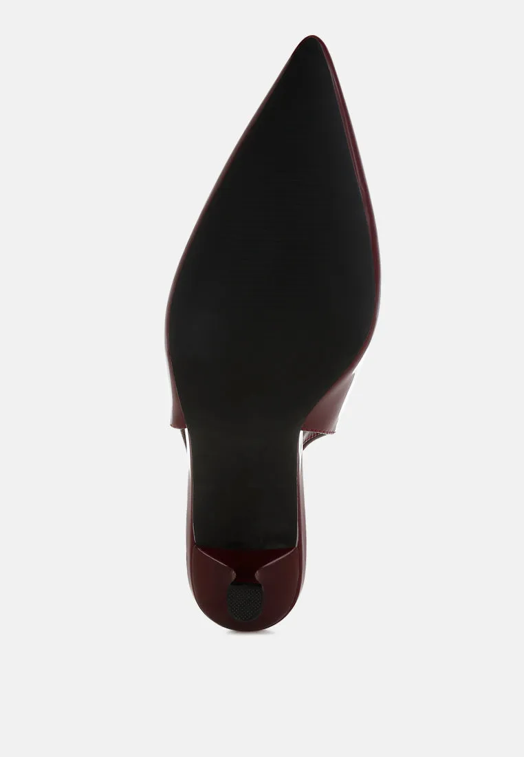 Kitten Heel Slingback Sandals By RUW
