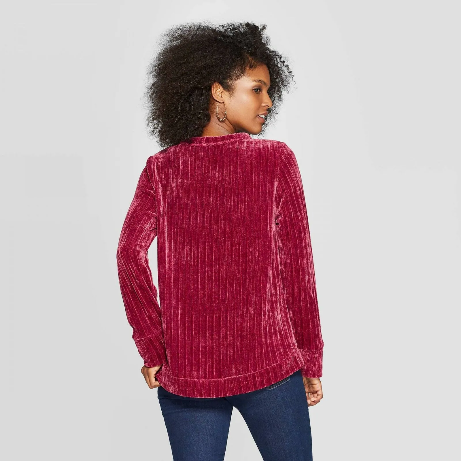 Knox Rose Women's Shoulder Lace Detail Sweater