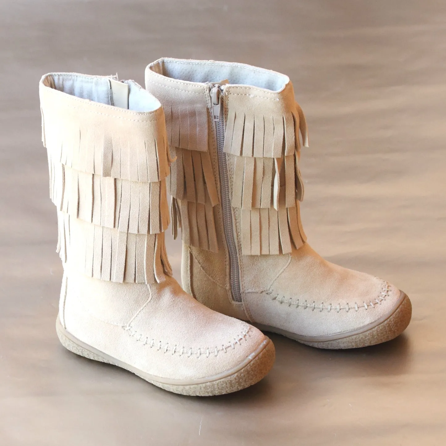 L'Amour Girls 3-Layer Fringe Boot