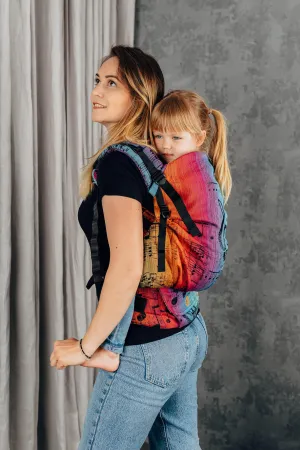 LennyLamb Preschool Carrier Symphony Rainbow Dark