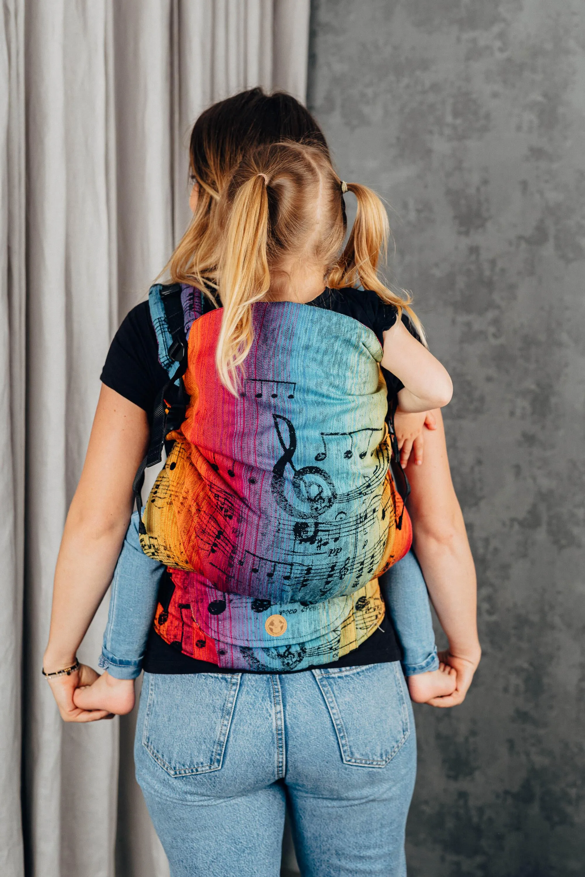 LennyLamb Preschool Carrier Symphony Rainbow Dark