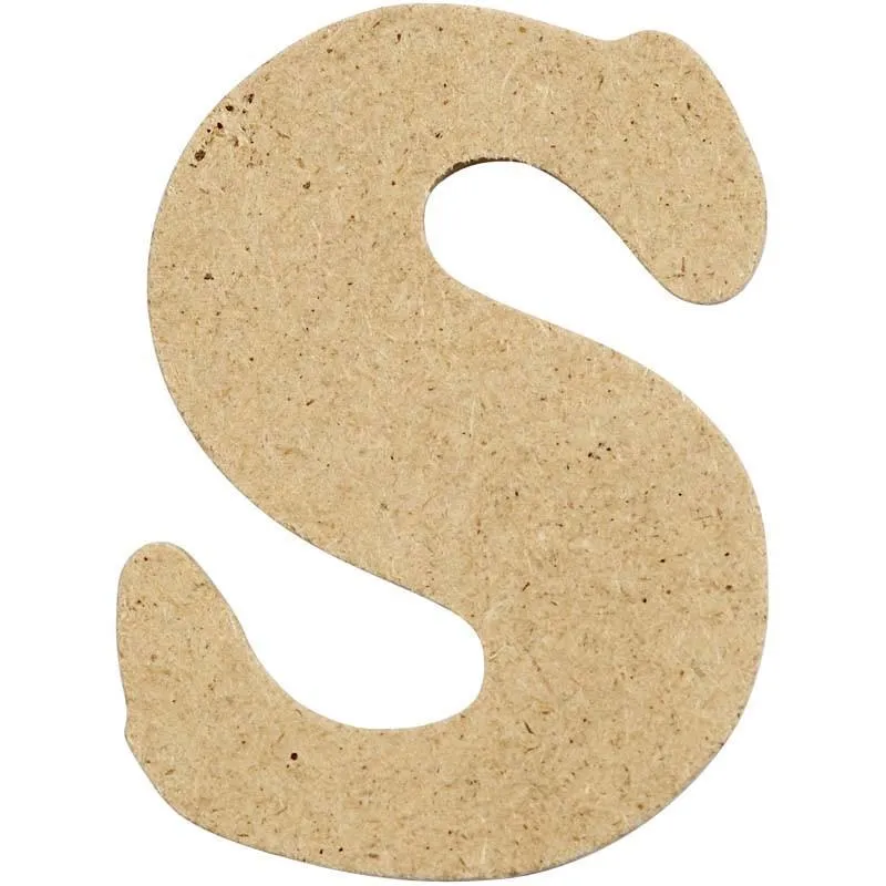 Letters 4cm Pre Punched x 10 - Initial S