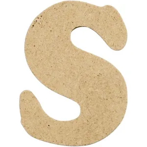 Letters 4cm Pre Punched x 10 - Initial S