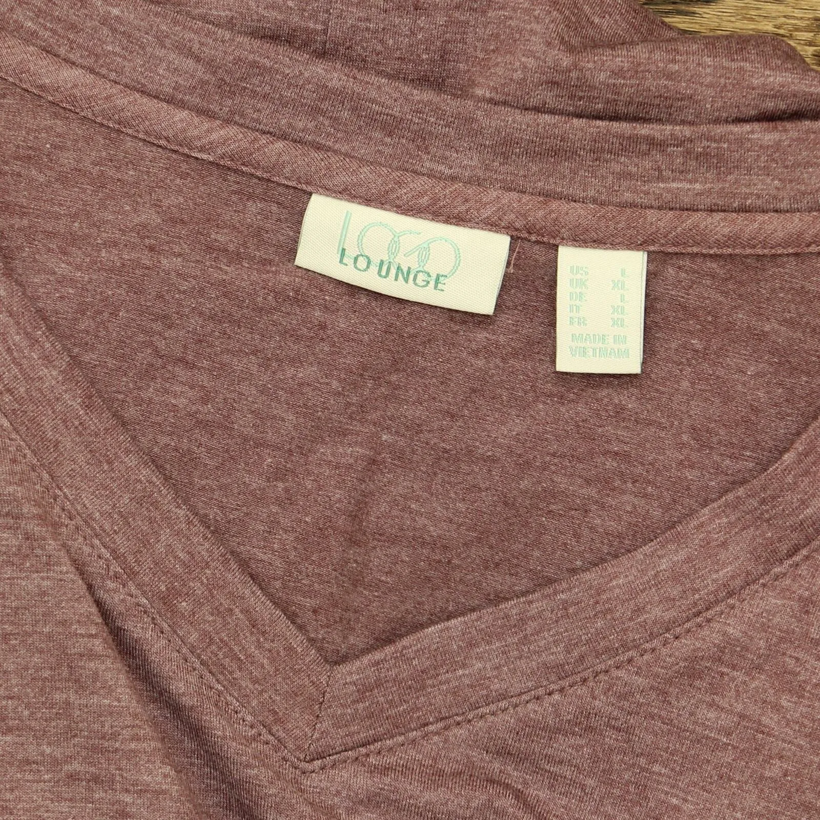 LOGO by Lori Goldstein Lounge Handkerchief Hem Jersey Dress Maple Large