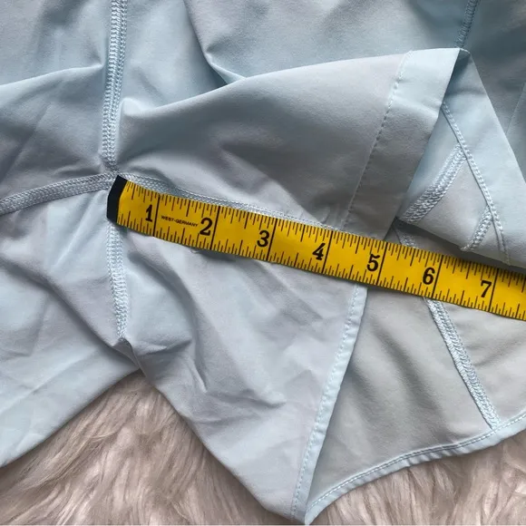 Lululemon Track That High-Rise Lined Short 5” Women’s Size 4 Powder Blue