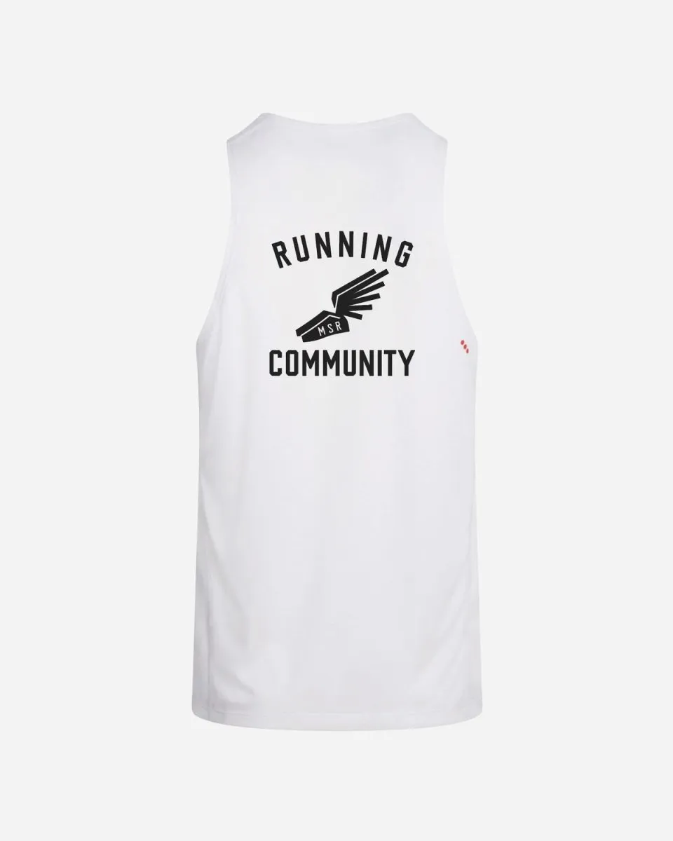 M Stopwatch Singlet - White