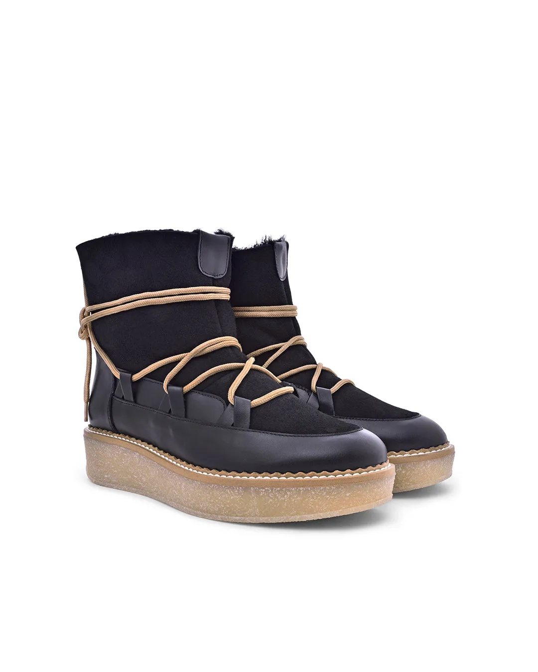 Machiko Black Winter Boots