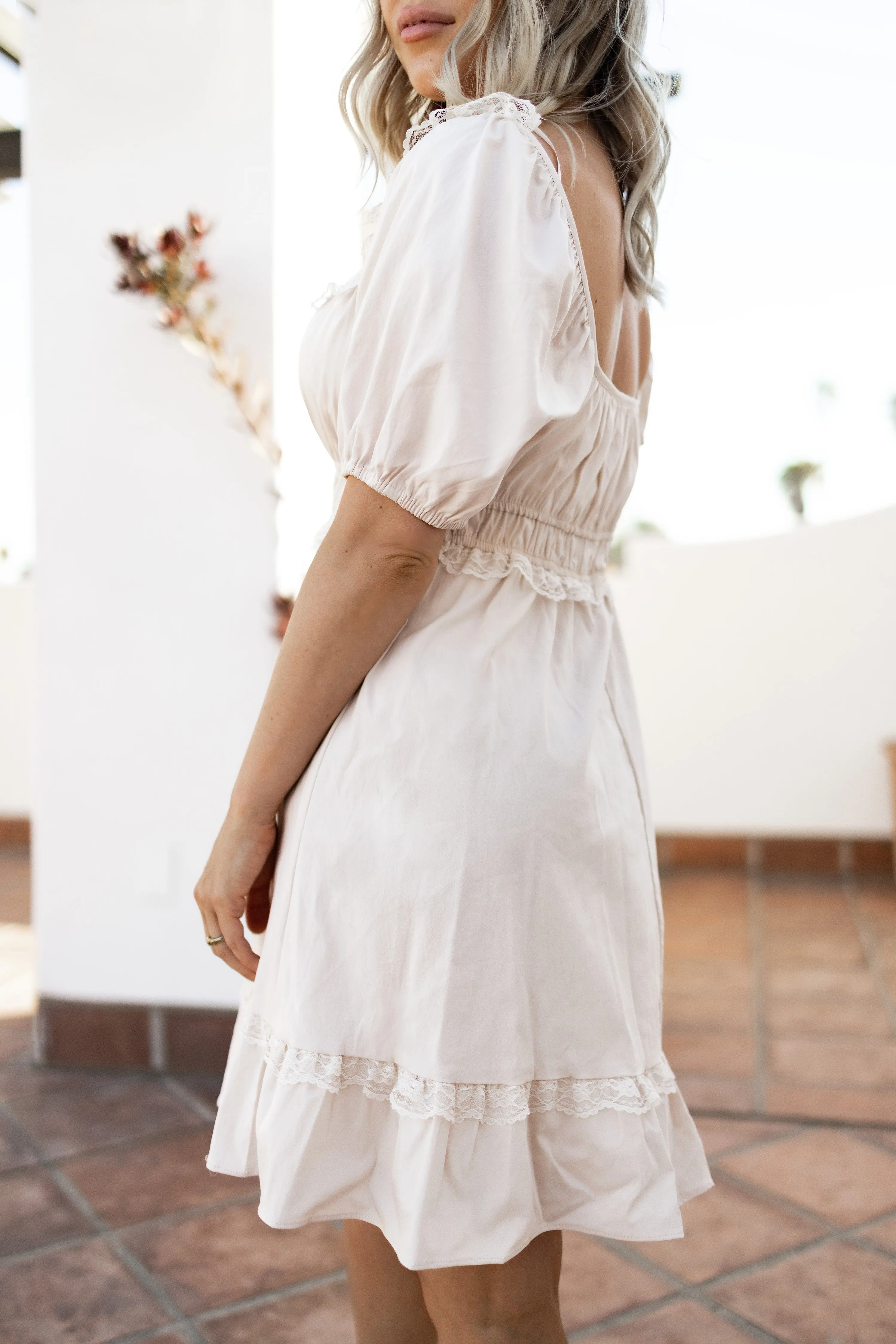 Madison woven lace dress