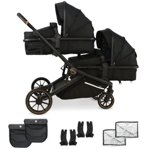 MB33 Tandem Pushchair - Black Leopard