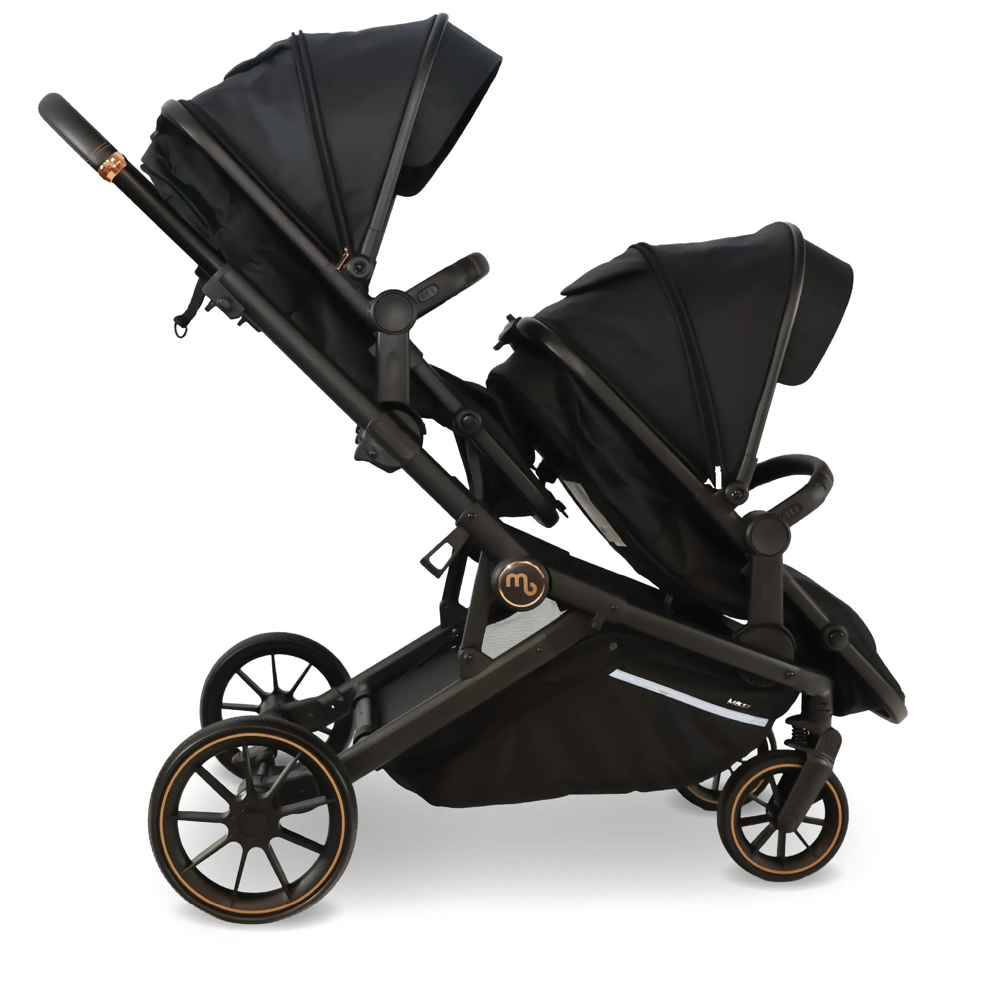 MB33 Tandem Pushchair - Black Leopard