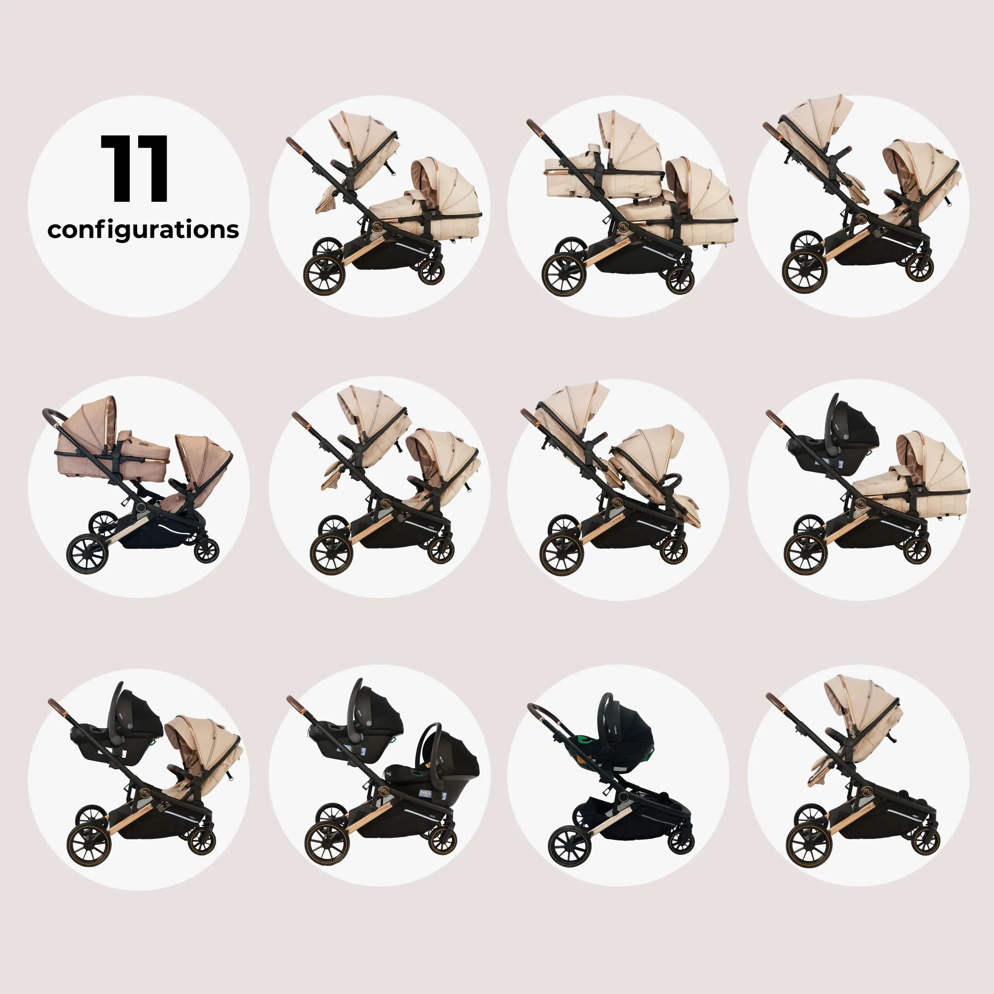 MB33 Tandem Pushchair - Giraffe
