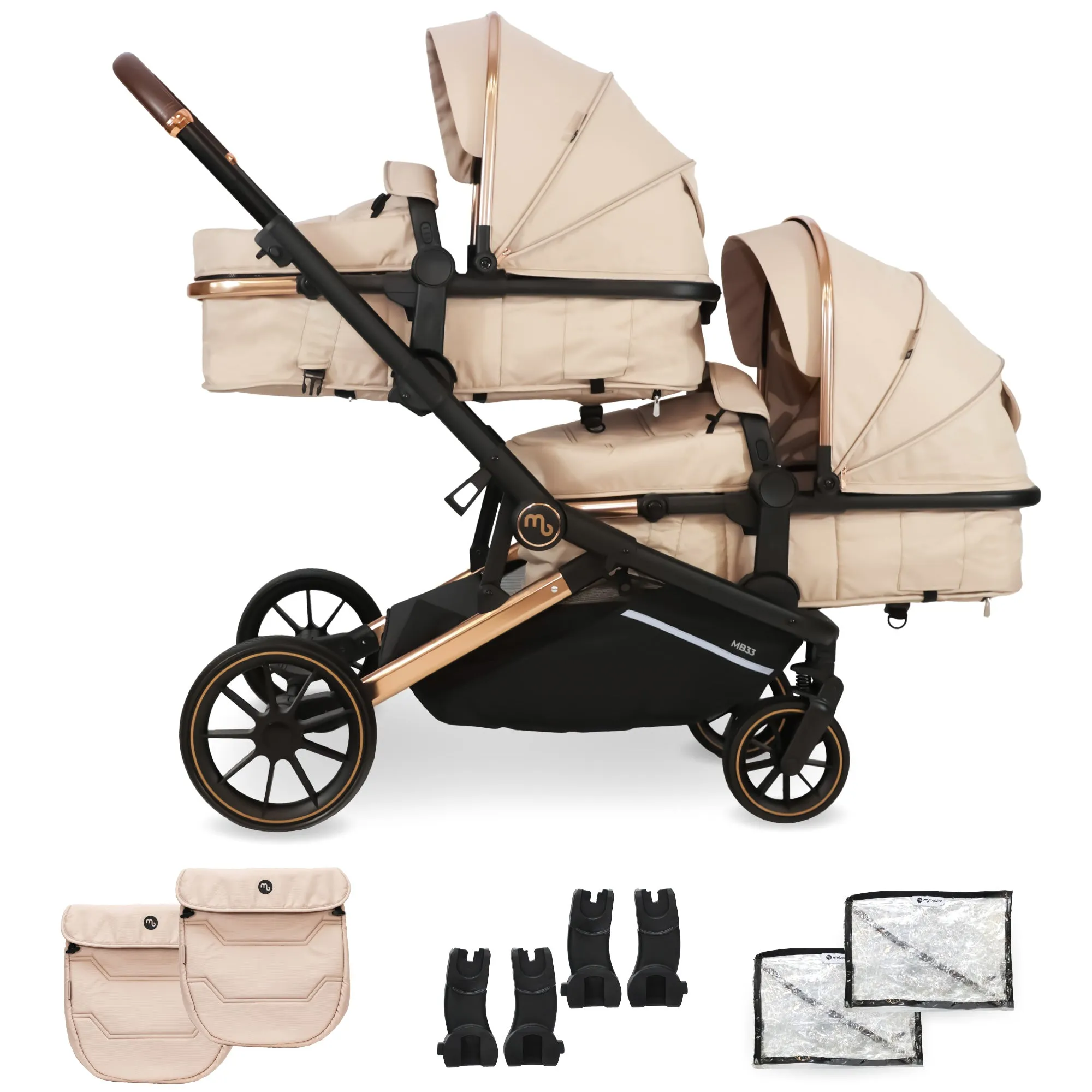 MB33 Tandem Pushchair - Giraffe