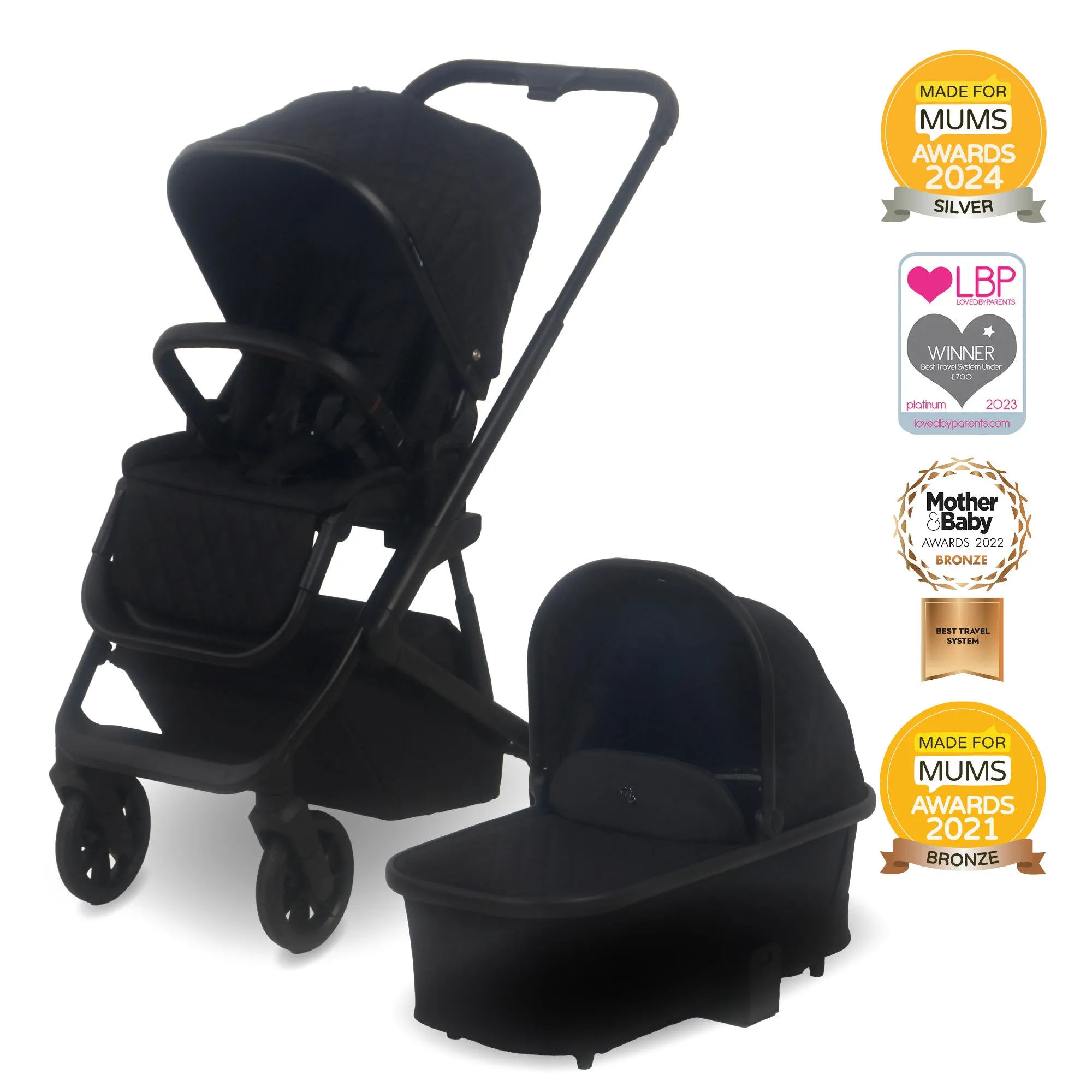 MB500 3-in-1 Travel System - Obsidian Black