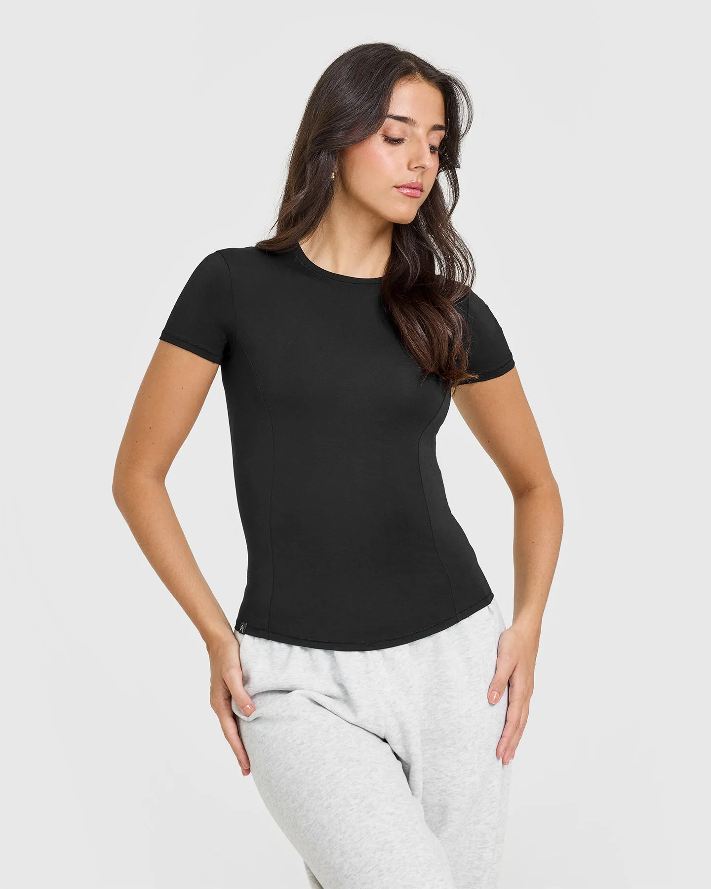 Mellow Soft Short Sleeve T-Shirt | Soft Black