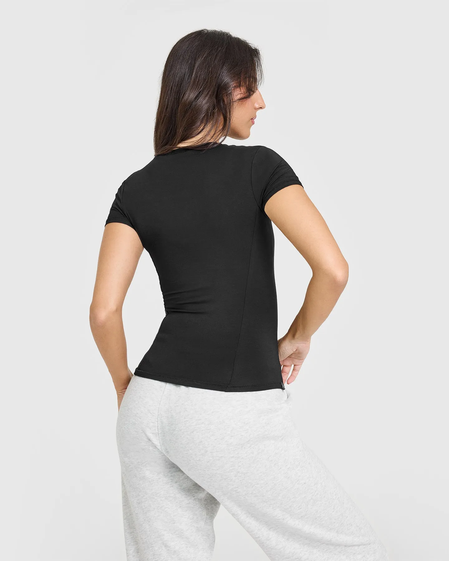 Mellow Soft Short Sleeve T-Shirt | Soft Black
