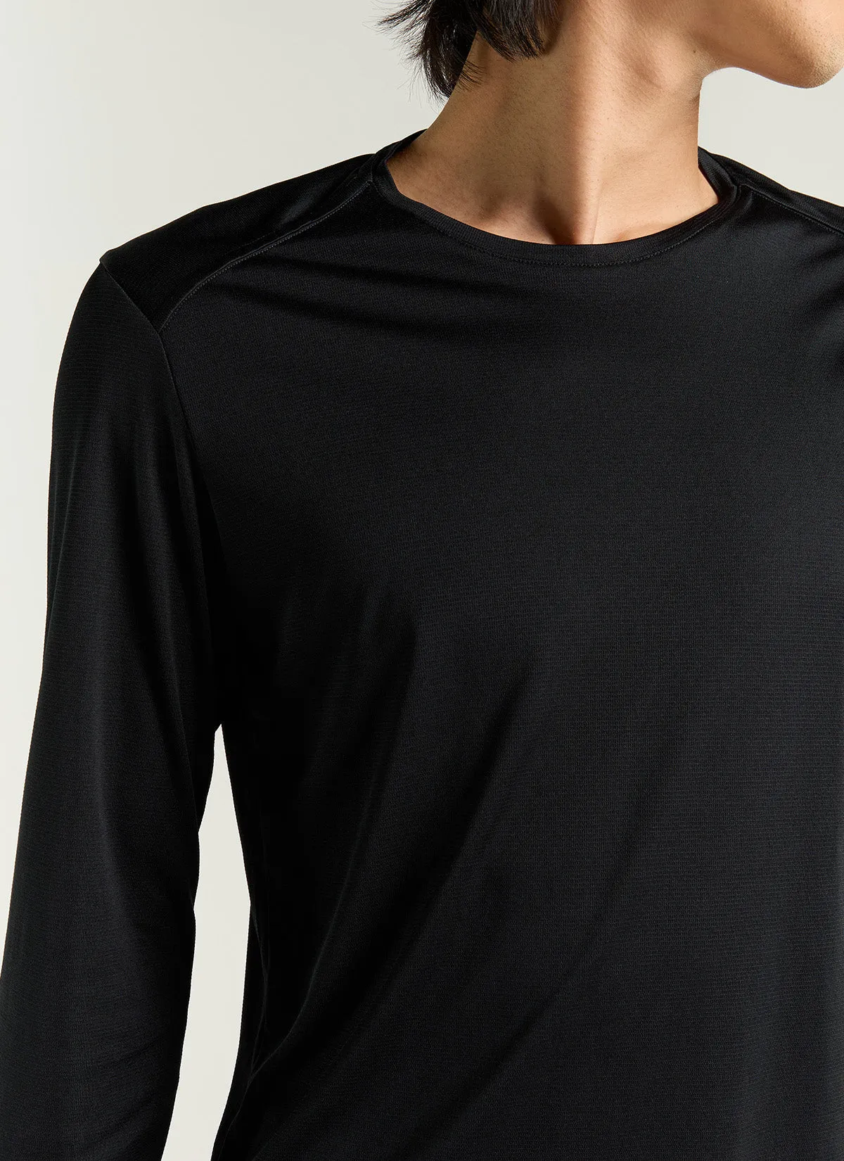 Men's Dry LS Tee - Black Reflective