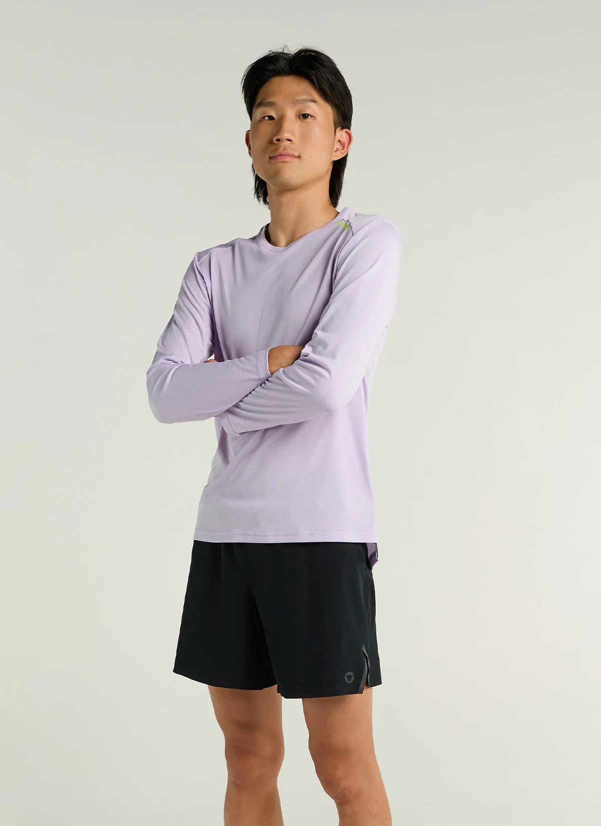 Men's Dry LS Tee - Pastel Lilac