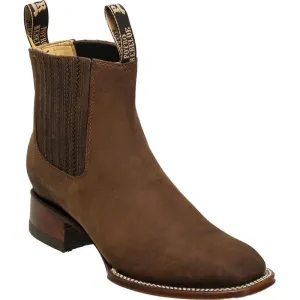Men's Quincy Suede Charro Boots Square Toe