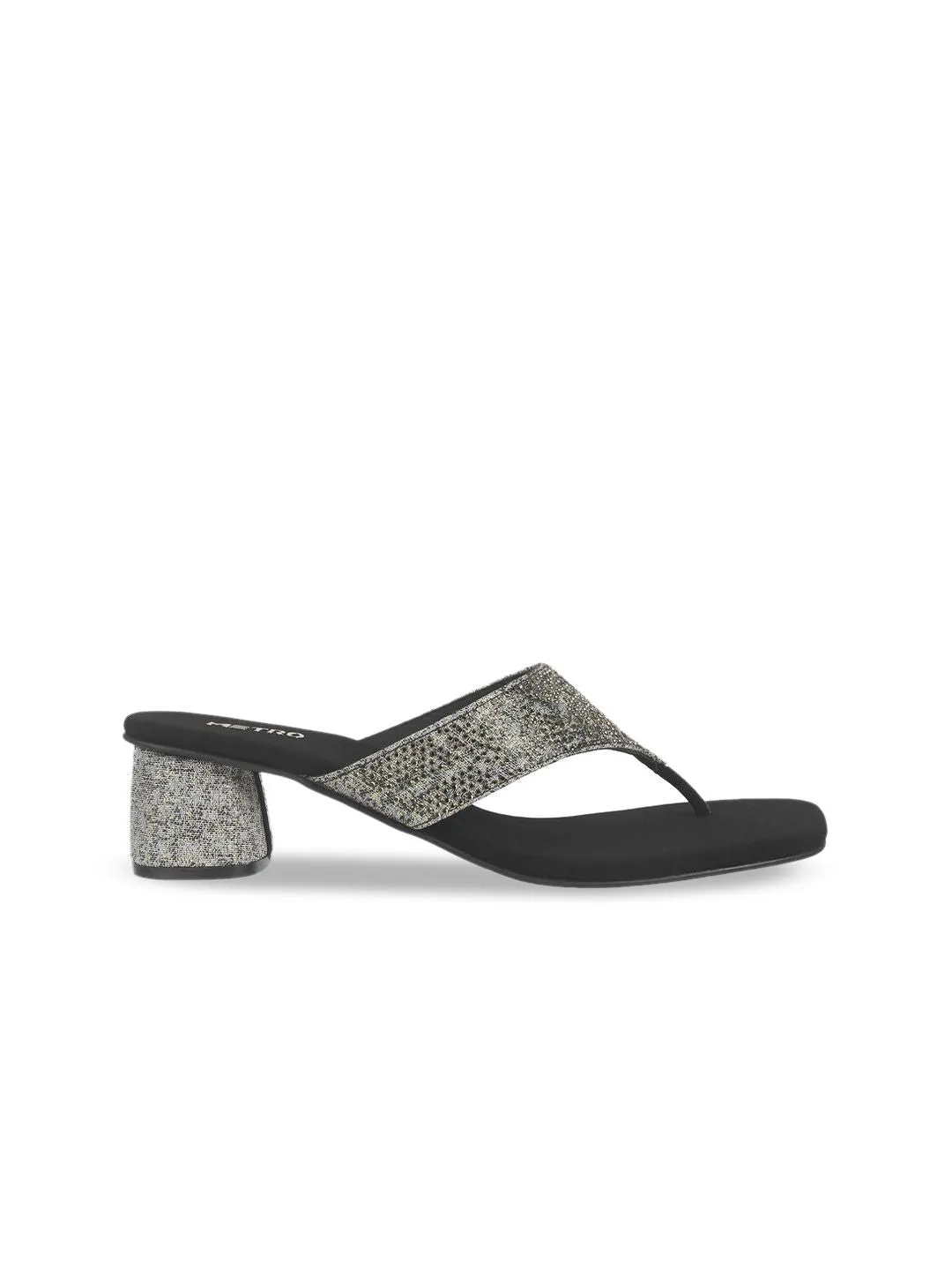 Metro Women Square Toe Block Sandals