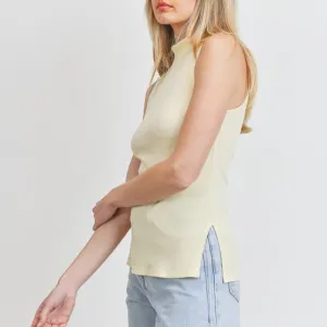 Mock Neck Sleeveless Top